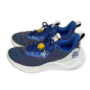 Under Armour Curry Flow 10 Basketball Men's Size 10 Shoes Blue White Colorway